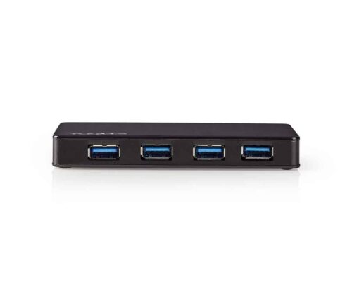 Nedis USB-keskitin | 4-porttinen | USB 3.0 -Virranotto | Erillinen Virtalähde | 5 Gbps