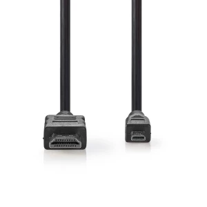 Nedis High Speed HDMI™ -Kaapeli, jossa Ethernet | HDMI™-Liitin – HDMI™ Micro -Liitin | 1,5 m | Musta