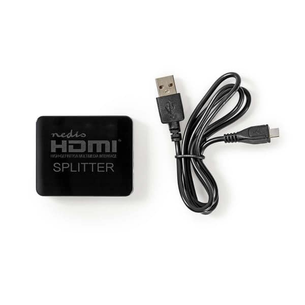 Nedis 2-Porttinen | HDMI-Jakaja | Musta