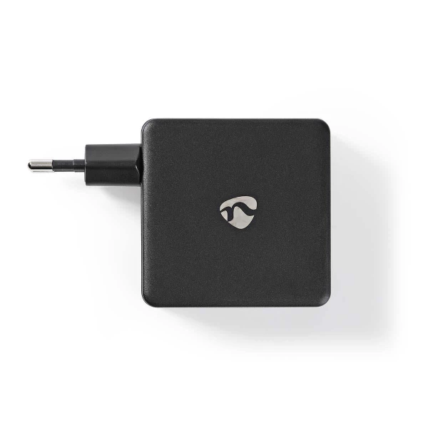 Nedis Seinälaturi | 3,0 A | USB (QC) / USB-C | Virransyöttö 30 W | Musta