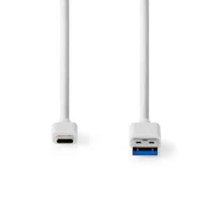 Nedis USB 3.1 Cable | USB-C™ Male – A Male | 2.0 m | White