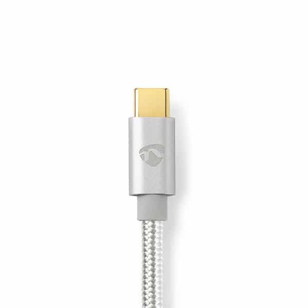 Nedis Apple Lightning -Kaapeli | Apple Lightning, 8-Nastainen Uros – USB-C | 1,00 m | Alumiini