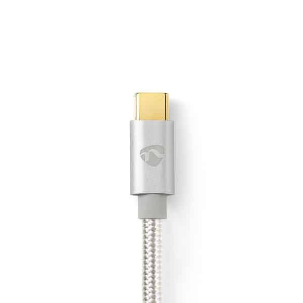 Nedis USB 3.1 -Kaapeli (Gen2) | Type-C, Uros – Type-C, Uros | 1,0 m | Alumiini