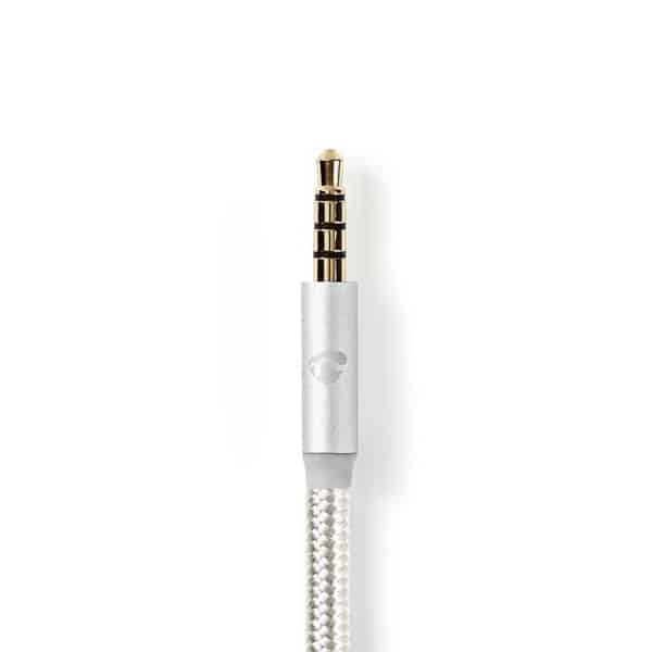Nedis USB-C-Sovitinkaapeli Kuulokkeille | USB-C, Uros – 3,5 mm:n Uros | 1,0 m | Alumiini