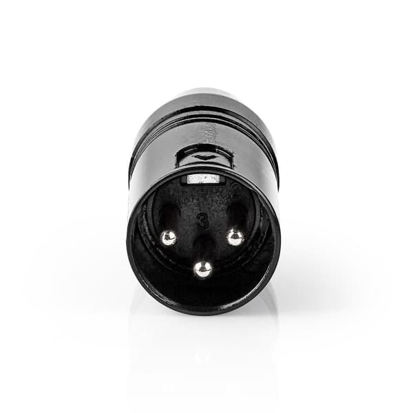 Nedis XLR Adapter | XLR 3-Pin Male – RCA Female | 1 Pc | Metal