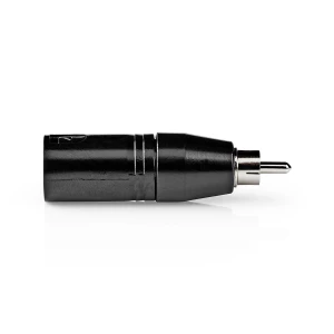 Nedis XLR Adapter | XLR 3-Pin Male – RCA Male | 1 Pc | Metal