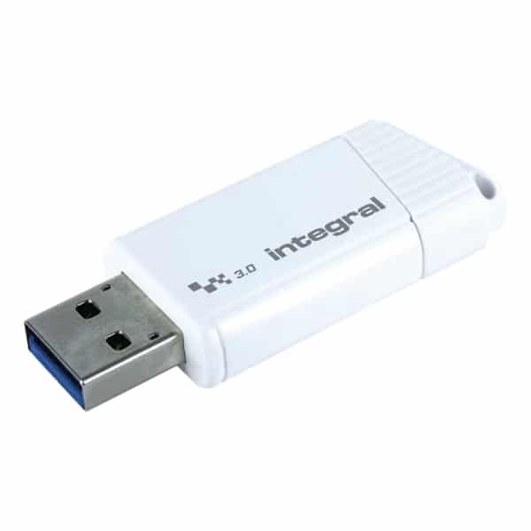 Integral Muistitikku USB 3.0 64 GB Valkoinen/Musta
