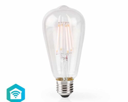 Nedis Wi-Fi Smart LED -filamenttilamppu | E27 | ST64 | 5 W | 500 lm