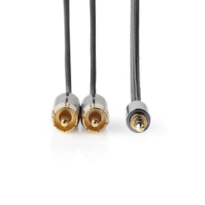 AV:Link - 3.5mm stereo plug to 2 x RCA plugs lead 3.0m