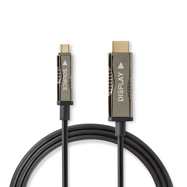 Nedis USB Type-C™ – HDMI™-Kaapeli | AOC | Type-C™-Urosliitin – HDMI™-Liitin | 30,0 m | Musta