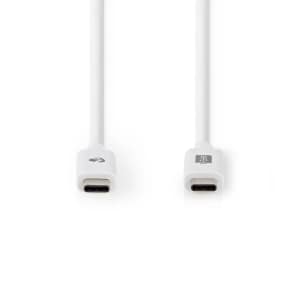 Nedis USB kaapeli | USB 2.0 | USB-A Uros | USB-B Uros | 10 W | 480 Mbps | Niklattu | 2.00 m | Pyöreä | PVC | Musta | Label