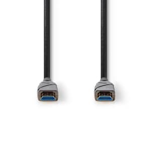 Nedis High Speed HDMI™ -Kaapeli, jossa Ethernet | HDMI™-Liitin - HDMI™-Liitin, Vasen Kulma | 1,5 m | Musta