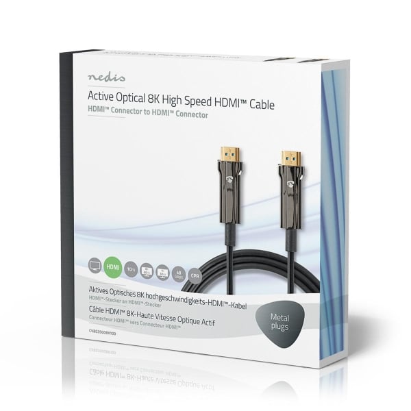 Nedis Ultra High Speed HDMI™ -Kaapeli | AOC | HDMI™-Liitin – HDMI™-Liitin | 10,0 m | Musta