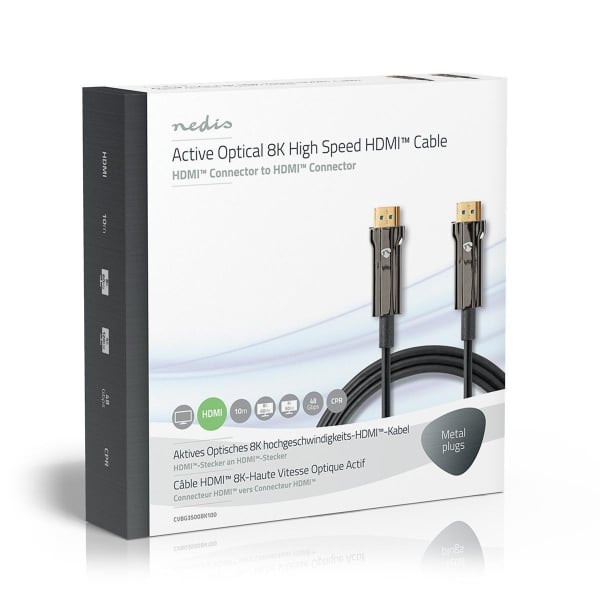 Nedis Ultra High Speed HDMI™ -Kaapeli | AOC | HDMI™-Liitin – HDMI™-Liitin | 10,0 m | Musta