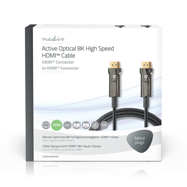 Nedis Ultra High Speed HDMI™ -Kaapeli | AOC | HDMI™-Liitin – HDMI™-Liitin | 40,0 m | Musta