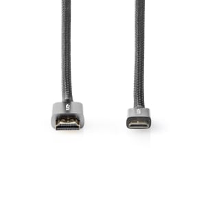 Nedis High Speed HDMI™ -Kaapeli, jossa Ethernet | HDMI™-Liitin - HDMI™ Mini -Liitin | 2,0 m | Antrasiitti