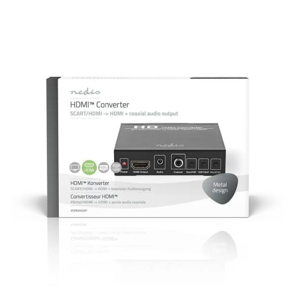 Nedis SCART–HDMI™-Muunnin | 1-Suuntainen – SCART-Tulo | HDMI™-Lähtö