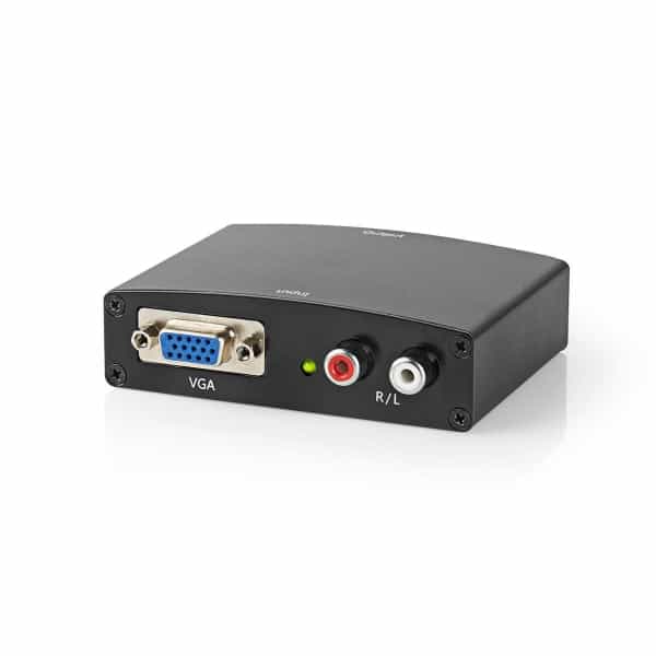 Nedis VGA–HDMI™-Muunnin | 1-Suuntainen – VGA + 2 x RCA (V/O) Tulo | HDMI™-Lähtö
