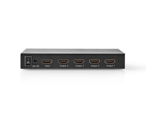 Nedis HDMI™-Jakaja | 4-Porttinen, 1 x HDMI™-Tulo | 4 x HDMI™-Lähtö