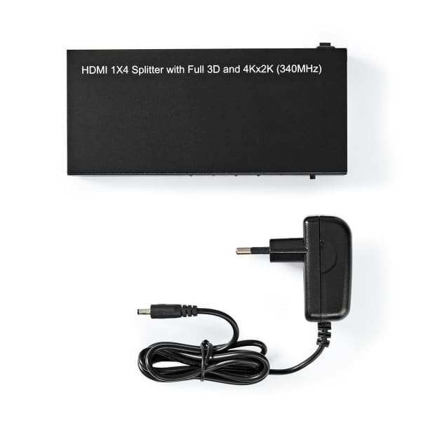 Nedis HDMI™-Jakaja | 4-Porttinen, 1 x HDMI™-Tulo | 4 x HDMI™-Lähtö