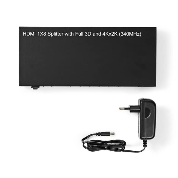 Nedis HDMI™-Jakaja | 8-Porttinen, 1 x HDMI™-Tulo | 8 x HDMI™-Lähtö