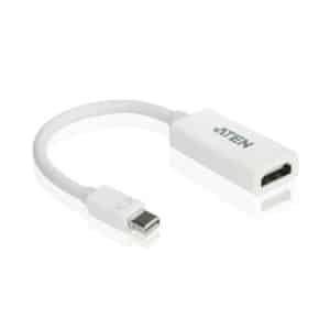 Aten Mini DisplayPort Kaapeli Mini DisplayPort Uros – HDMI-Liitin 0.15 m Valkoinen