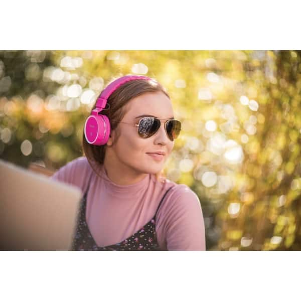 AV:Link PBH10-PNK - Wireless Bluetooth Headphones Pink