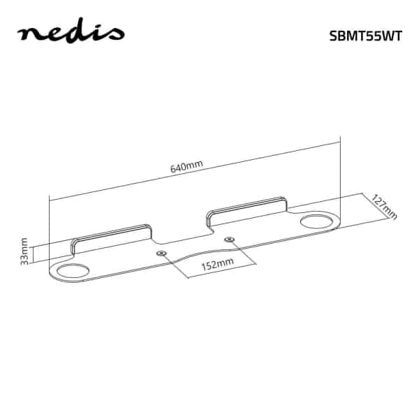 Nedis Soundbar-Teline | Seinäteline | Sonos® Beam™ | Enint. 5 kg