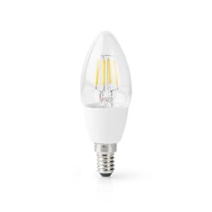 Nedis LED-lamppu E14 | Kynttilä | 2 W | 250 lm | 2700 K | Lämmin Valkoinen | 1 kpl | Kirkas