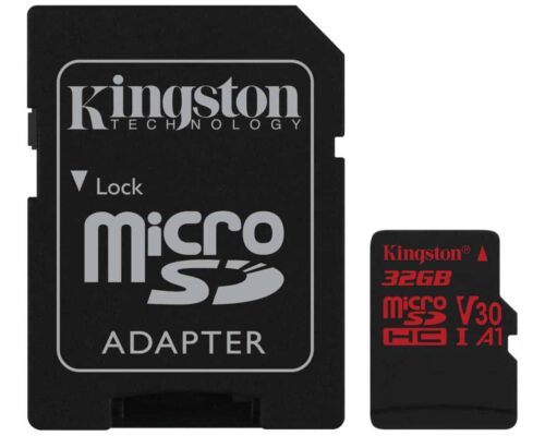 KINGSTON 32GB MICROSDHC CANVAS REACT 100R CL10 UHS-I W/A