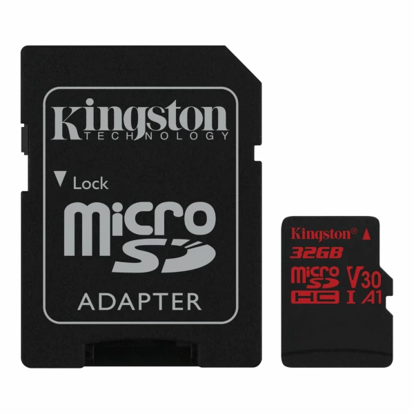 KINGSTON 32GB MICROSDHC CANVAS REACT 100R CL10 UHS-I W/A