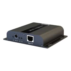 HDMI jatkaja Ethernetin kautta, HDbitT, 120m, UHD, IR, musta | HDMI-252