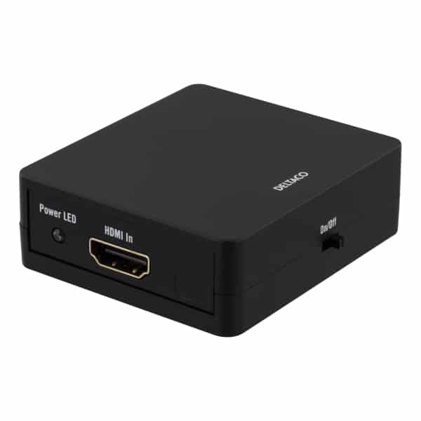 DELTACO HDMI-jakaja, 1 sisääntulo ja 2 ulostuloa, 6,75Gbit/s, musta | HDMI-7050