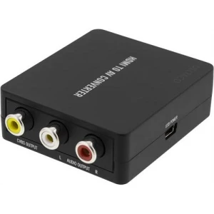 DELTACO Signaalinmuunnin HDMI – komposiitti, musta | AV-HDMI1