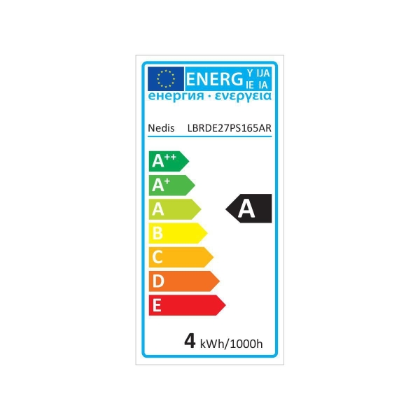 Nedis LED Filamenttilamppu E27 | PS165 | 3.5 W | 120 lm | 1800 K | Kullankeltaisella viimeistelyllä | Retrotyylinen | Pakkauksessa olevien lamppujen määrä: 1