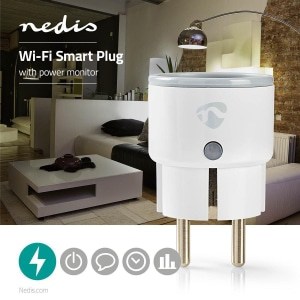 Nedis SmartLife Älypistorasia | Wi-Fi | Virtamittari | 3680 W | Type F (CEE 7/7) | 0 - 55 °C | Android™ / IOS | Valkoinen