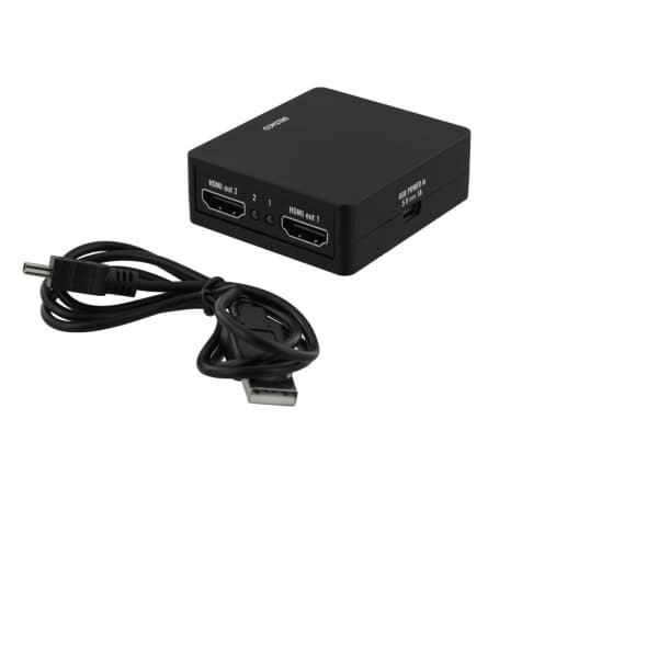 DELTACO HDMI-jakaja, 1 sisääntulo ja 2 ulostuloa, 6,75Gbit/s, musta | HDMI-7050 - Image 4