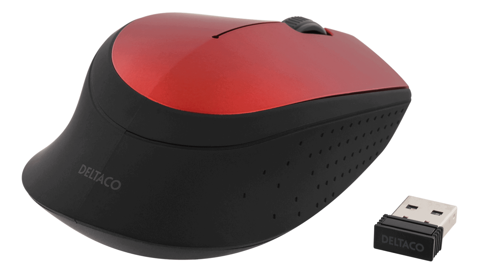 DELTACO kompakti langaton hiiri, hiljaiset painikkeet, USB-vastaanotin | MS-804