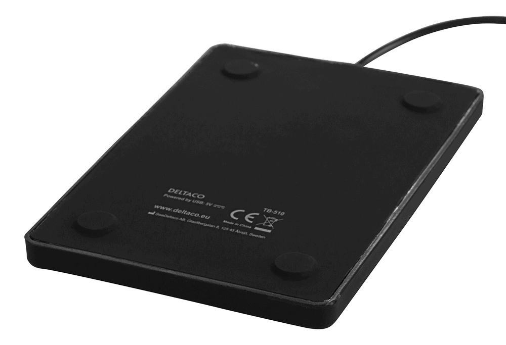 Näppäimistö, touchpad, suomalainen, USB, musta | TB-106U