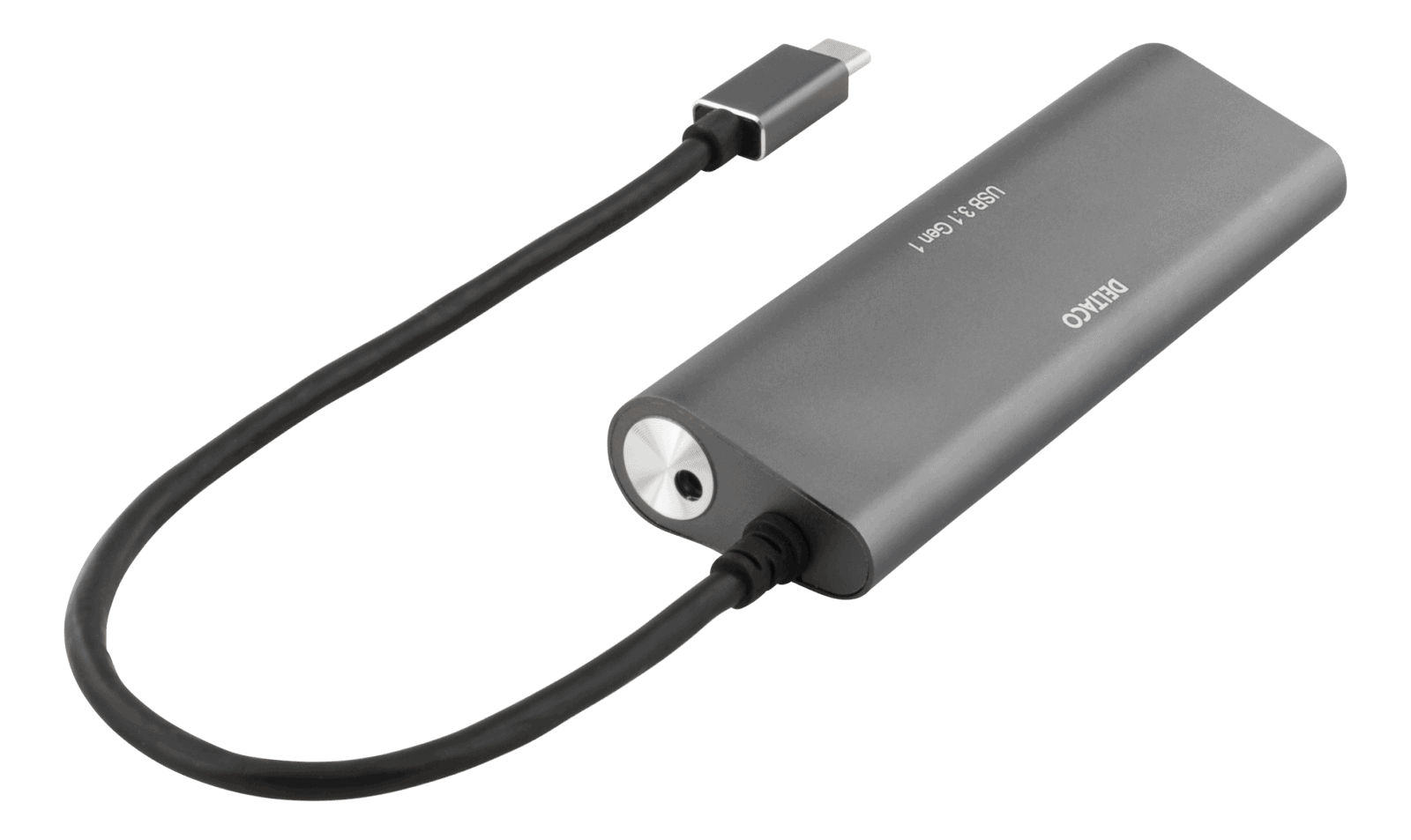 Nedis USB-Keskitin | 5-Porttinen | USB 3.0 -Virransyöttö | QC3.0-Latausportti | 5 Gbit/s | Alumiini