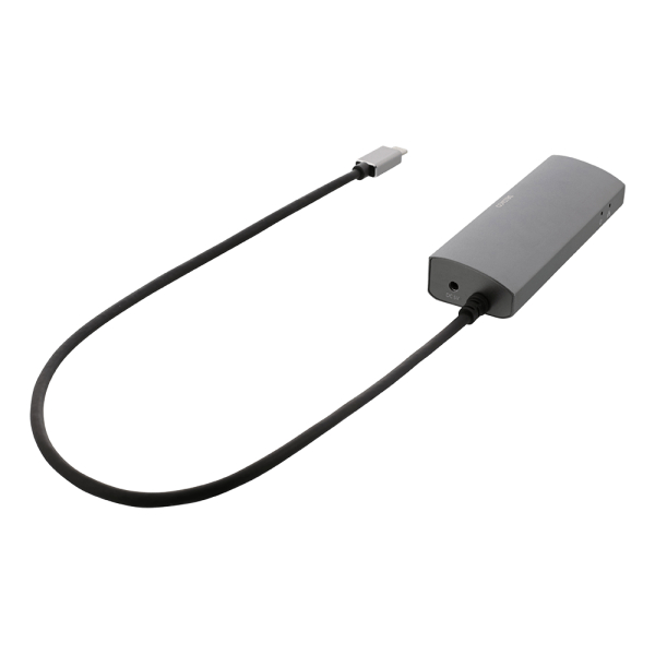 DELTACO USB-C Hub and Network Adapter, USB-C ha, RJ45 ho, 3xUSB-A 3.0, | USBC-1294