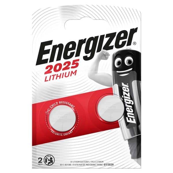 Energizer Litiumnappiparisto CR2025 | 3 V | 163 mAh | 2 - Läpipainopakkaus | Hopea