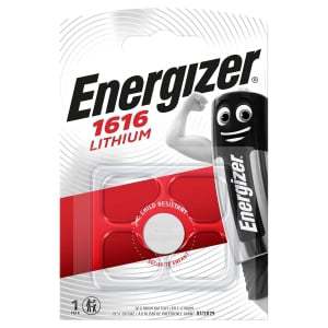 Energizer Litiumnappiparisto CR1616 | 3 V | 55 mAh | 1 - Läpipainopakkaus | Hopea