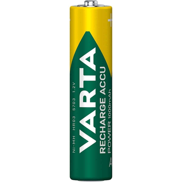 Varta Ladattava Ni-MH-Akku AAA | 1.2 V | 1000 mAh | 4-Blister-kortti