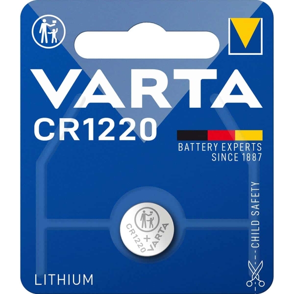 Varta Litiumnappiparisto CR1220 | 3 V | 35 mAh | 1 - Läpipainopakkaus | Hopea