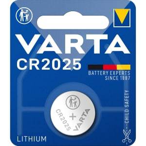 Varta Litiumnappiparisto CR2025 | 3 V | 157 mAh | 1 - Läpipainopakkaus | Hopea