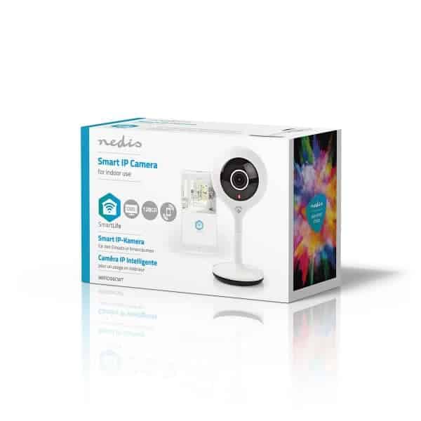 Nedis SmartLife Sisäkamera | Wi-Fi | 1920x1080 | MicroSD (ei sisälly) / Pilvipalvelutallennus (valinnainen) | Yökuvaus | Android™ / IOS | Valkoinen