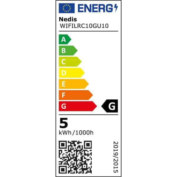 Nedis SmartLife RGB Lamppu | Wi-Fi | GU10 | 345 lm | 4.9 W | RGB / Warm to Cool White | 2700 - 6500 K | Android™ / IOS | PAR16