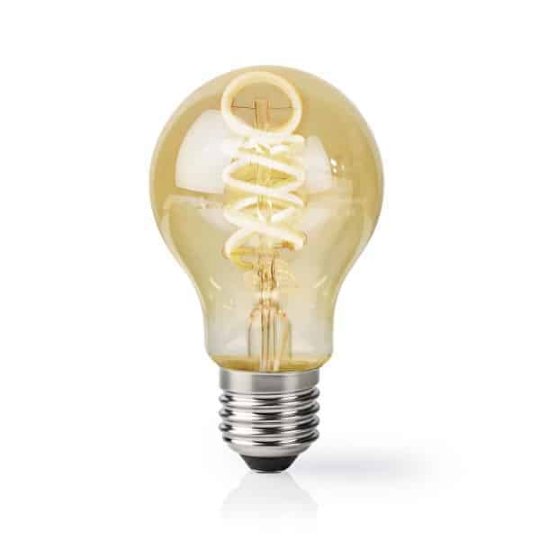 Nedis SmartLife LED Filamenttilamppu | Wi-Fi | E27 | 360 lm | 4.9 W | Warm to Cool White | 1800 - 6500 K | Lasi | Android™ / IOS | polttimo