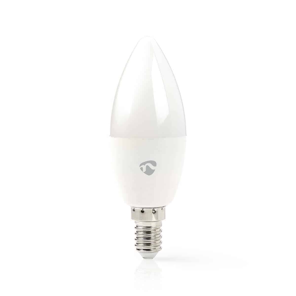 Nedis SmartLife LED Bulb | Wi-Fi | E14 | 470 lm | 4.9 W | Warm to Cool White | 2700 - 6500 K | Energialuokka: F | Android™ / IOS | Kynttilä